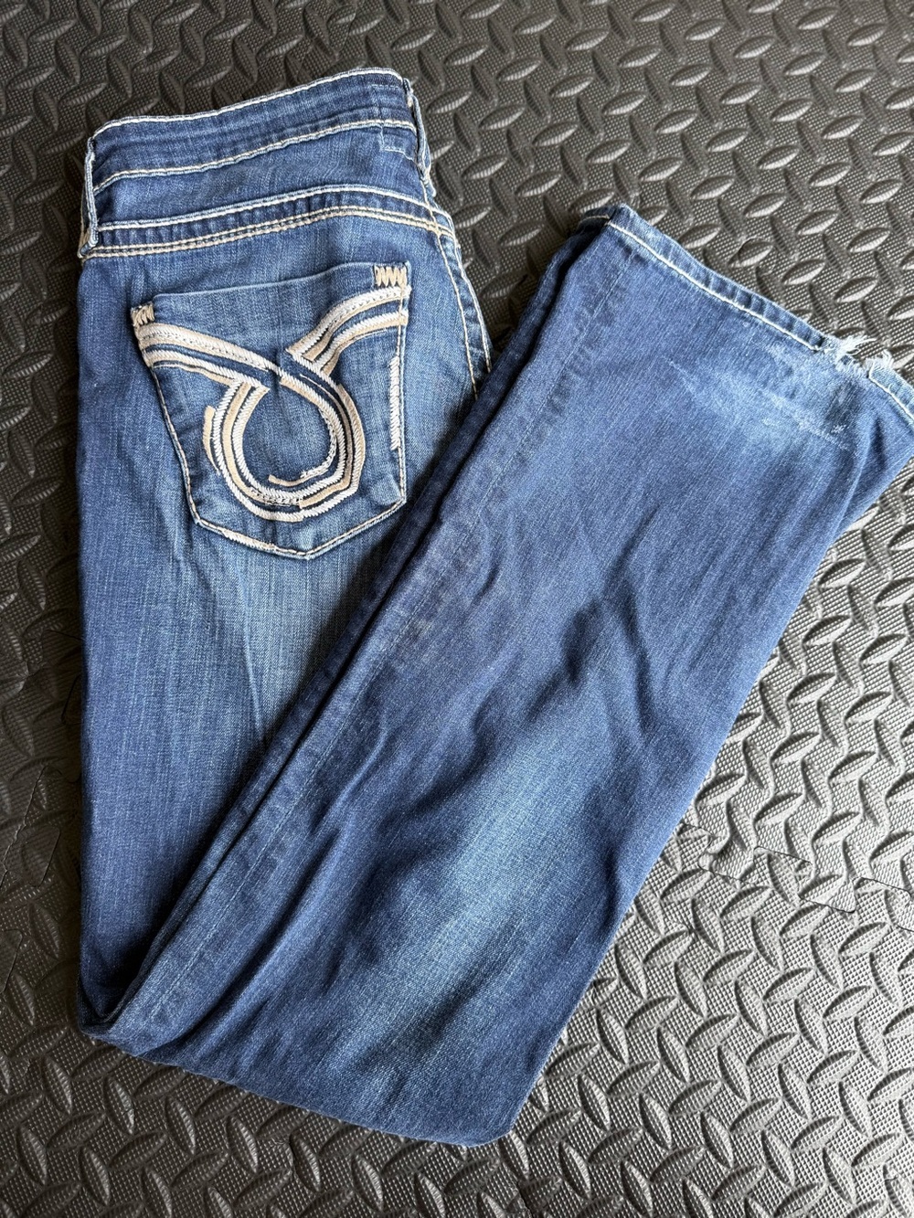 Big Star Women's Dark Blue Boot Cut with Contrasting Pocket Stitch